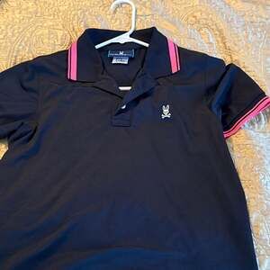 Psycho Bunny Neon Tipped Lincoln Pique Polo Shirt